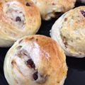 まいきーと's cooksnap of when they made 【HBで作る】砂糖をまぶしたぶどうパン.