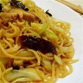 ♪ぴっこりん♪'s cooksnap of when they made 【しっとり】干し椎茸のしょうゆ焼きそば.
