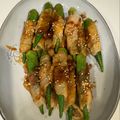 YesYU's cooksnap of when they made お弁当にオクラの豚肉巻き☆冷凍保存.