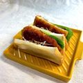 かっちゃん杉's cooksnap of when they made アジフライのとんかつソースサンド.