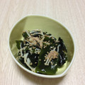まひろのしっぽ's cooksnap of when they made えのきとわかめ☆ポン酢ごま和え.