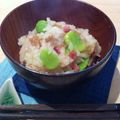 peloli's cooksnap of when they made そら豆とザーサイの炊き込みご飯.