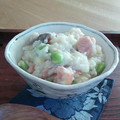 michei's cooksnap of when they made 鮭と枝豆のあっさりご飯.