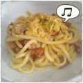 栄養士まぁﾀｿ's cooksnap of when they made うどんdeさっぱり簡単カルボナーラ♪.