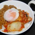 ルぴあ's cooksnap of when they made のせるだけ!!卵納豆キムチ丼.