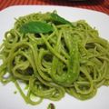 alhinamama's cooksnap of when they made 簡単 na 本格派！ジェノベーゼパスタ♡.