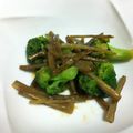 ますいづ's cooksnap of when they made ごぼう・人参・ブロッコリー芯みそきんぴら.