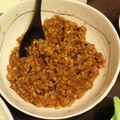 いけすだ's cooksnap of when they made 納豆肉味噌のレタス包み.