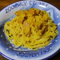 くらずし's cooksnap of when they made かぼちゃのくりーみぃパスタ.