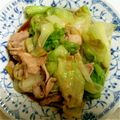 yukimamamama's cooksnap of when they made 豚バラレタス炒め☆.