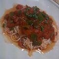 やなび's cooksnap of when they made 夏にぴったり☆簡単トマトそうめん.