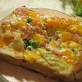 miyuki12's cooksnap of when they made スイートチリソースDEピザトースト♫♬.
