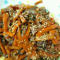 わさこちゃん's cooksnap of when they made にんじんと牛肉のきんぴら♪.