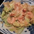 ＠ブルーホール's cooksnap of when they made 簡単プチプチ海老卵とレタスエビマヨサラダ.