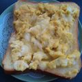 いいち子☆'s cooksnap of when they made ふんわり！スクランブルエッグトースト★゛.