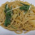 きむー○'s cooksnap of when they made 水菜とじゃが芋の和風パスタ.