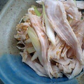 oBsession's cooksnap of when they made レンジ蒸し鶏のタイ風(?)ねぎ和え.
