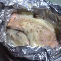 KUMI KUMI's cooksnap of when they made サーモンときのこ柚子胡椒チーズホイル焼き.