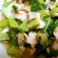 yukimamamama's cooksnap of when they made 小松菜と豚肉の鶏ガラ炒め♡.