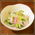michipapa's cooksnap of when they made 春雨・ハム・かまぼこ・きゅうりのサラダ.