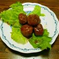 さねゆきひろ's cooksnap of when they made 甘辛揚げ焼き肉団子.