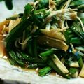 わかもぐ's cooksnap of when they made 5分レシピ　きのことニラの醬油さっと煮.