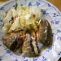 cynar's cooksnap of when they made 魚嫌いも大丈夫～秋刀魚の梅しそチーズ焼き.