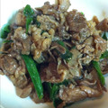 ガチャ＊'s cooksnap of when they made ささっと簡単　牛肉と青ねぎの甘辛炒め.