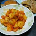 CHI〜CHAN's cooksnap of when they made じゃがいもとえびのオーロラ炒め.