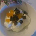 しろくまりん's cooksnap of when they made 朝食に✿ドライフルーツonヨーグルト✿.