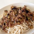 ぷっくりす's cooksnap of when they made 挽き肉と茄子のぶっ掛けうどん.
