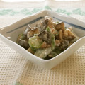 まんまるらあて's cooksnap of when they made オクラ&きのこのマヨ・かつお醤油和え.