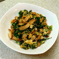 riechin117's cooksnap of when they made ケールとさつまあげとたまごの炒めたの.