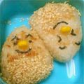 micchichi's cooksnap of when they made キャラ弁☆秋のびっ栗？焼きおにぎり.