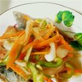 ぺいこの's cooksnap of when they made 簡単：秋刀魚の野菜ポン酢がけ.