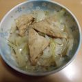 tetubinn's cooksnap of when they made 厚揚げのピリ辛中華風煮込み♪.
