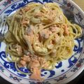 クック25FJ6B☆'s cooksnap of when they made 絶品！　サーモンクリームパスタ　♪.