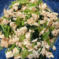 medetaitai's cooksnap of when they made 小松菜と豆腐の塩炒め.