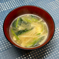 にきけん's cooksnap of when they made えのき茸と小松菜の味噌汁.