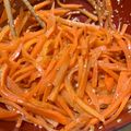 キムチキング's cooksnap of when they made レンチンかんたん！にんじんナムル！.