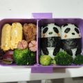 しまっち0213's cooksnap of when they made 簡単*幼稚園お弁当 *パンダ* キャラ弁.
