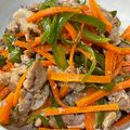 mayutaro♪'s cooksnap of when they made 豚モモスライスで♪簡単チンジャオロース.