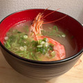 チーズスキヨ's cooksnap of when they made 生臭くならない！香ばしいえび頭の味噌汁☆.