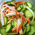 sisterクレオ's cooksnap of when they made きゅうりとカニカマのあっさり酢の物.