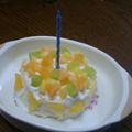 みとー's cooksnap of when they made 超簡単。１歳のバースデーケーキ☆｡+ﾟ.
