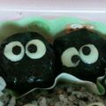 はなはなカウチ's cooksnap of when they made トトロ♪まっくろくろすけ♪キャラ弁♪.