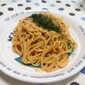 ちゃちゃまる◉'s cooksnap of when they made ツナマヨと食べラーのコリアン風パスタ☆.