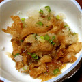べぇにゃん's cooksnap of when they made 簡単おつまみ♪　～とり皮ポン酢～.