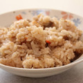 さとママ。's cooksnap of when they made ごぼうと豚肉の炊き込みおこわ風.