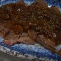 inusyamo's cooksnap of when they made ビストロ風牛ステーキの玉ねぎソース.